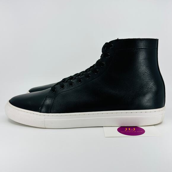 Thursday Boot Co. Men's Premier Black Leather Causal High Top Sneakers Size 12 - Picture 5 of 11